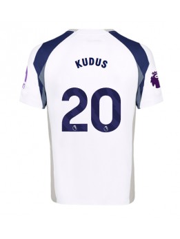 Tottenham Hotspur Mohammed Kudus #20 Replika Hemmakläder 2025-26 Kortärmad